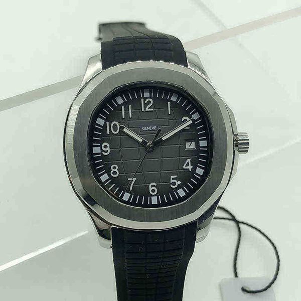 

luxurious movement watches pp mechanical watch 5167 comfortable steels mens stainless automatic rubber strap original clasp, Slivery;brown