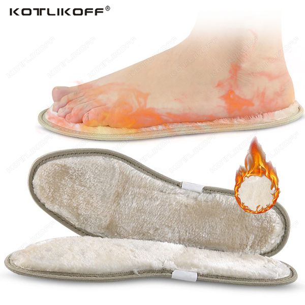 

heated warm shoe insoles for feet winter boots thicken wool thermal insoles comfort outdoor sports heating shoe pads inserts, Black