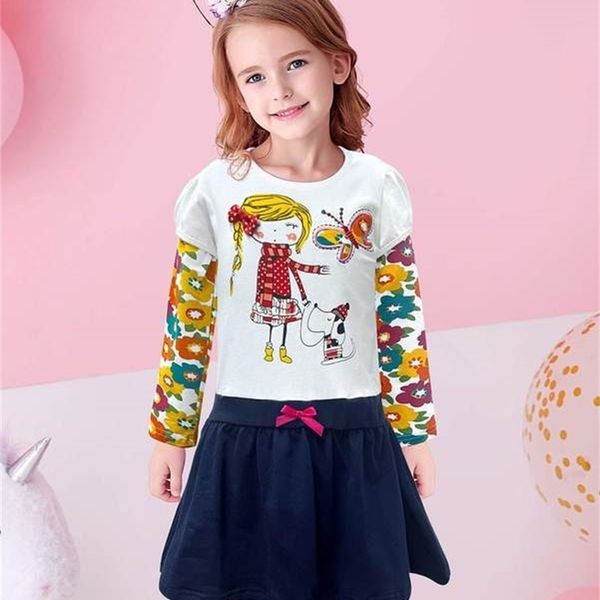 

girls color block figure floral print bow front 2 in 1 dress she, Red;yellow