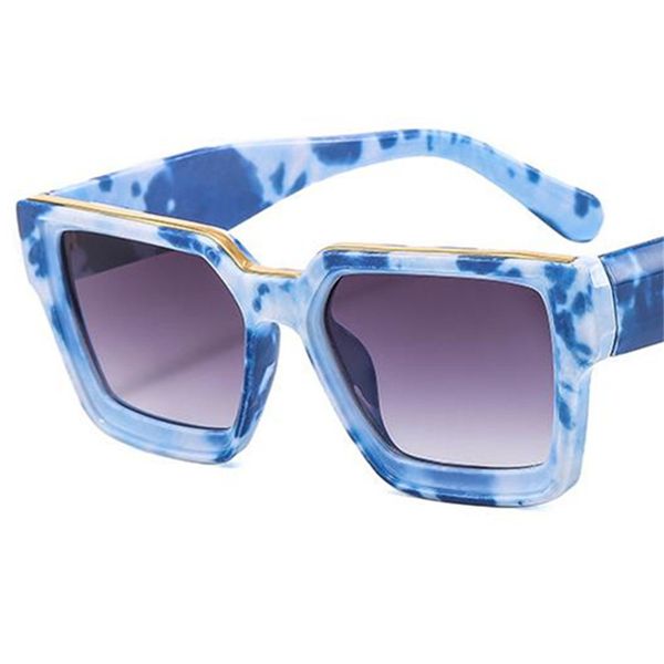 

new sunglasses colored patterned sun glasses retro adumbral anti-uv spectacles oversize frame eyeglasses ornamental, White;black