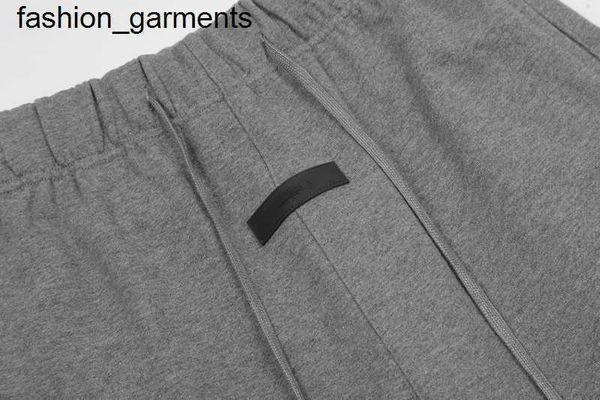 

designer men double line essential flocking drawstring men's women's shorts fashion, Black