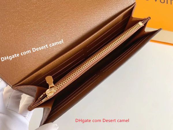 

pure cowhide money clips fashion designer wallet boutique package with box card coin purse 60531 men's and women's l wallet, Black