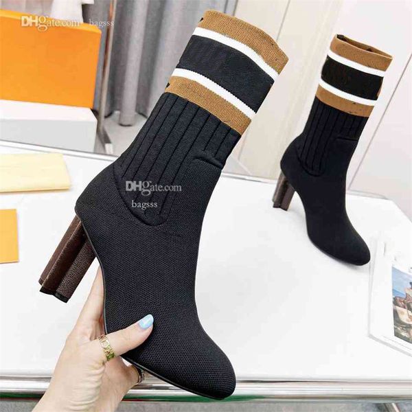 

winter designer women ankle boots fashion louiseity high heel booties red woman cowboy boot luxury leather platform viutonity bgfcv, Black