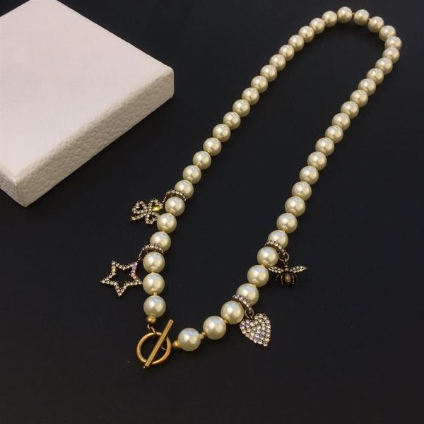

fashion necklace for woman gift plant animal style long chain necklaces brass diamond jewelry supply241m, Silver
