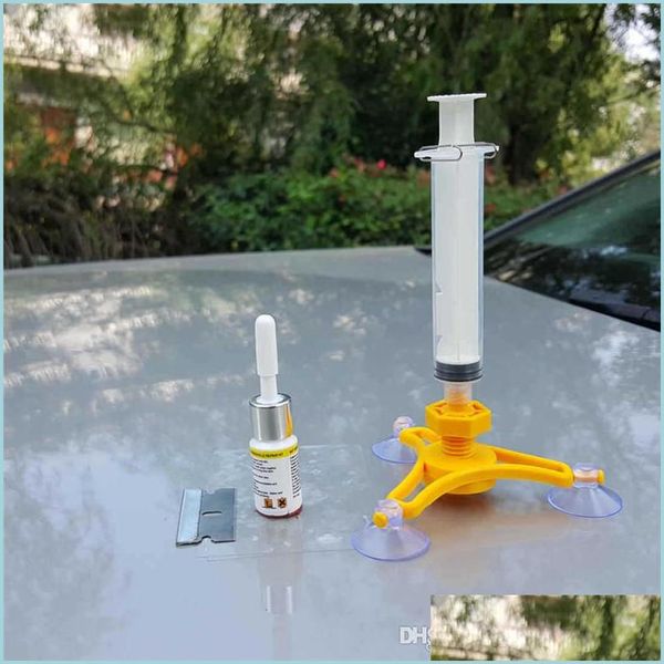 

automotive repair kits diy car windshield repair kit glass windscreen tools set window polishing motorcycles accessories drop deliver dh7jk