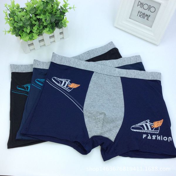 

mens underwear boxers soft underpants letter printing boxer comfortable animal short pants 4 color, White;black