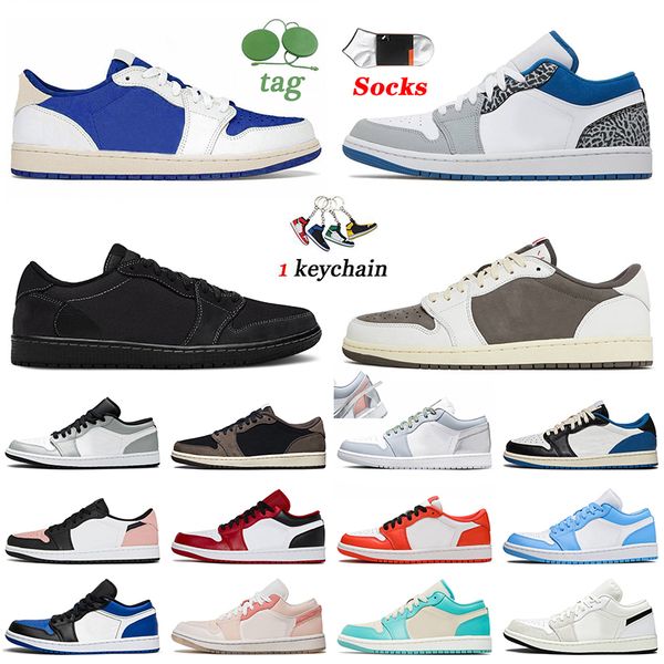 

wholesale jumpman 1 low basketball shoes cactus jack reverse mocha 1s black phantom olive blue tear away silver fragment unc neutral grey