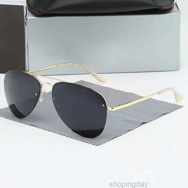 

sunglasses classic round ray sunglasses designer uv400 eyewear metal gold frame sun glasses men women mirror sunglasses with box 22, White;black