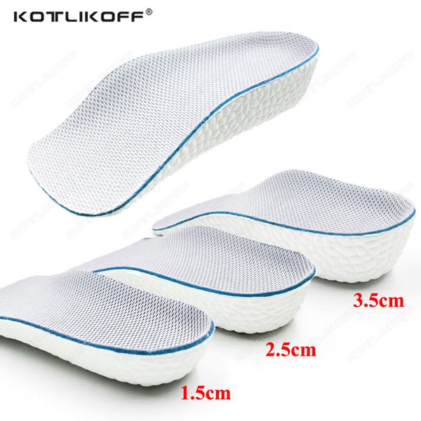 

arch support increase height insoles light weight soft elastic lift for men women shoes pad 1.5cm 2.5cm 3.5cm heighten heel lift, Black