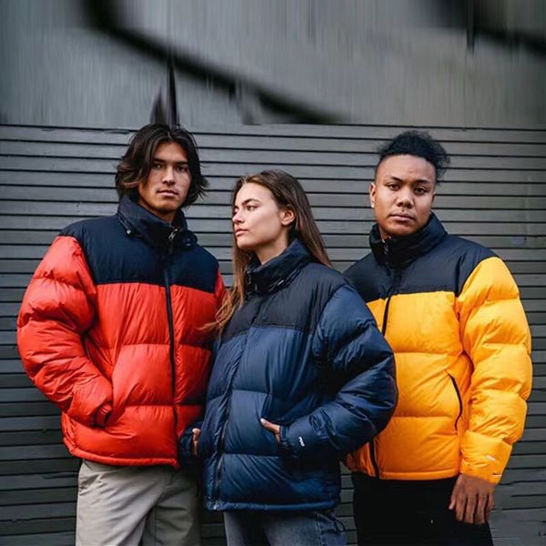 

mens down jackets couples parkas coats fashion wholesale outwear woman winter coat thick embroidery letters design, Black