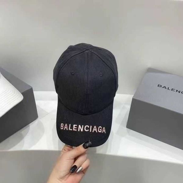 

beanie designer balencigass bonnet hat ball winter new paris caps made old smoke grey baseball cap soft washed denim cotton couple casual fa, Blue;gray