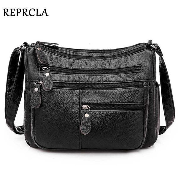 

evening bag new casual women soft leather shoulder multi-pocket pu handbag female crossbody messenger s bolsa q1230