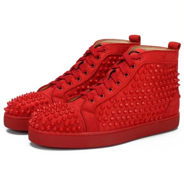 

red-bottoms shoe christians 2021 men women casual shoes studded spikes fashion platform insider sneakers black red white silver leather tnk