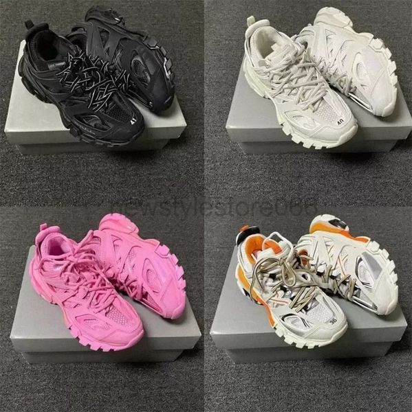 

with original''balencaigas''designer shoes good quality men women shoes track 3 3.0 sneakers triple white black sandals