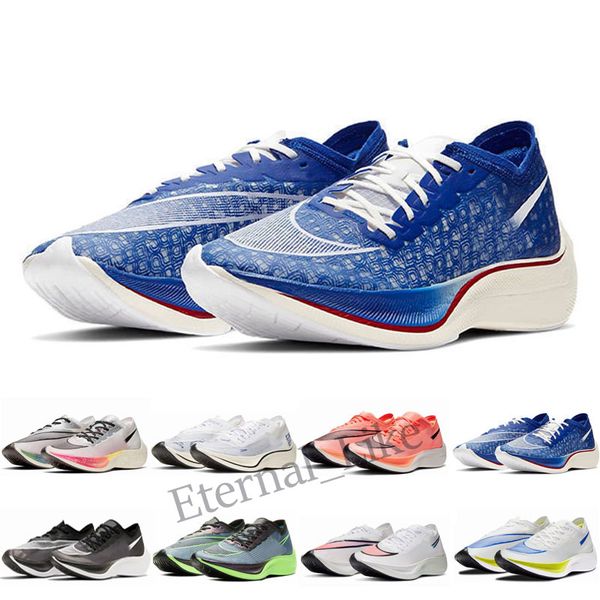

zomx vaporfly next 2 pegasu running shoes valerian blue black white metallic silver authentic marathon athletic outdoor jogging sports women