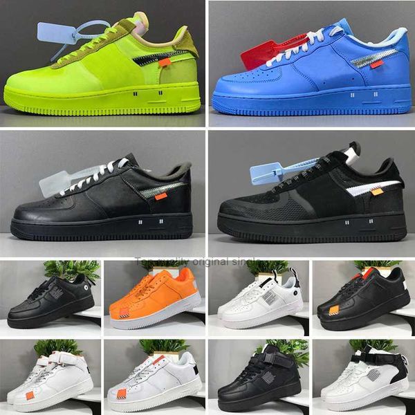 

2021 quality af1 sports running shoes classic classical high and low black bheat white men women forcing skate sneakers kn01