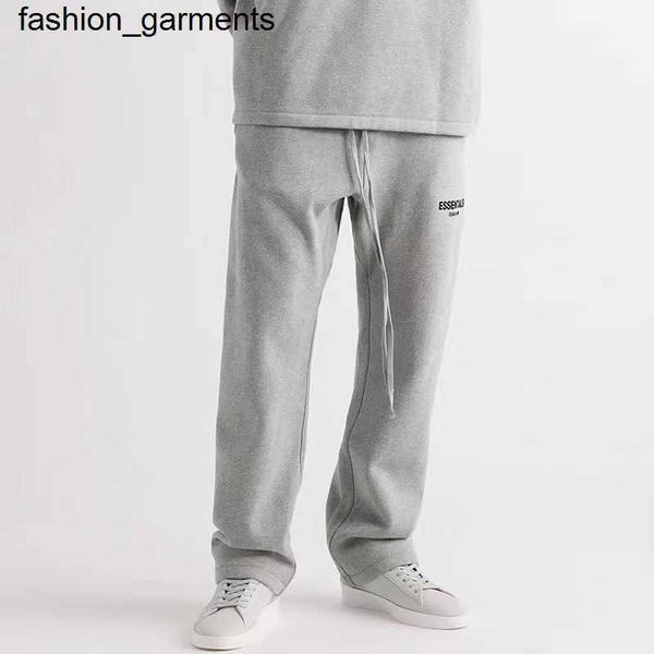 

designer essential season double thread straight tube black flocking printed wide mouth trousers