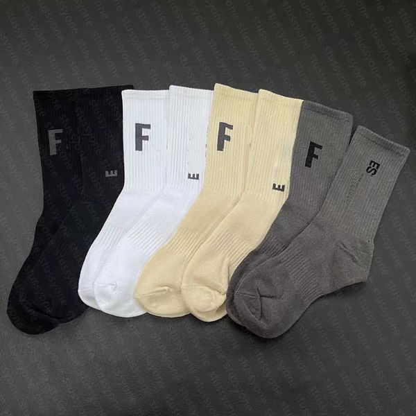 

mens socks sports stockings season classic letter printed streetwear hip hop 3 pair/box cotton sock, Black