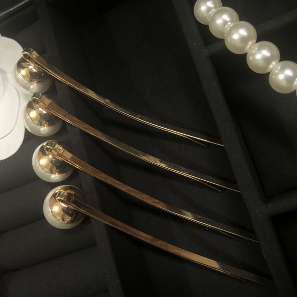 

party favor 8.5x1.5cm bobby pin classical classical pearl with metal mark fashion trend hairclip wedding gift
