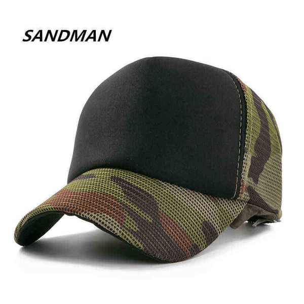 

cotton army baseball cap camouflage mesh hat cap for men women composite material sun cap casual sports dad hats g221018, Blue;gray