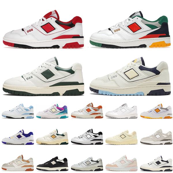 

n550 b550 designer sneakers bb550 running shoes 550s green yellow rich paul cream black white lakers pack unc auralee ecru mens women traine