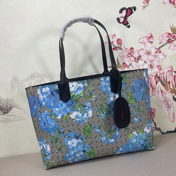

floral shoulder shop bag designer women handbags lady tote bags two-sided purse old flower canvas genuine leather classic lettering quality