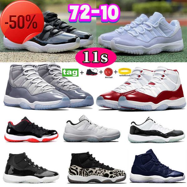

boots 11 basketball shoes 11s cool grey bred 72-10 low legend blue concord 45 citrus pure violet men sneakers animal instinct space jam, Black