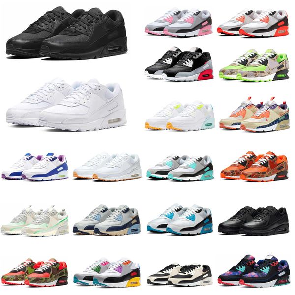 

outdoor mens 90 running shoes 90s women trainers designer sneakers personality flyleather grey usa eur 36-45