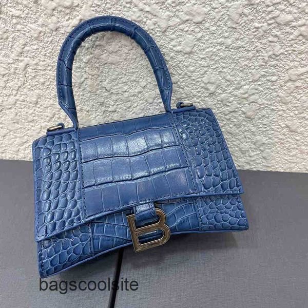 

bag fashion bags balencaigass b home hourglass leather one shoulder diagonal hand 2022 crocodile pattern designer versatile messenger q3od