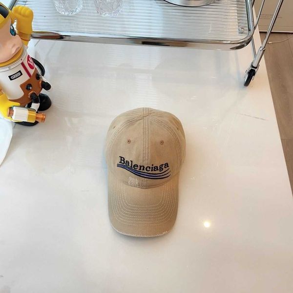 

new ball caps designer balencigass bonnet hat beanie winter paris double b large letter graffiti baseball cap couple's versatile person, Blue;gray