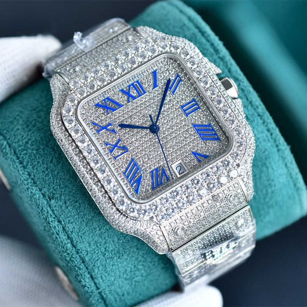 

wristwatches mens watch y automatic mechanical watch 40mm sapphire stainls steel strap multiple colors available diamond wristwatch arabic n, Slivery;brown
