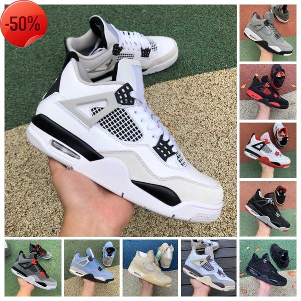 

boots zen master men women basketball shoes jumpman 4 4s military black cat fire red thunder infrared sail white oreo pure money dark mocha