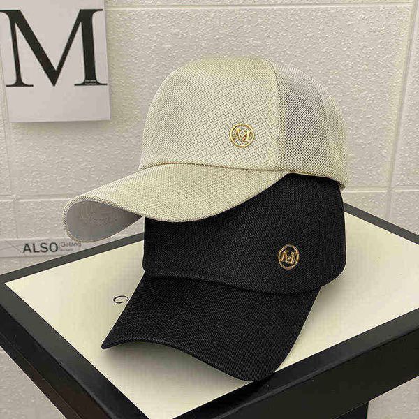 

women's hat 2021 new selling fashion brand baseball cap outdoor leisure wild breathable mesh sun hats g221018, Blue;gray