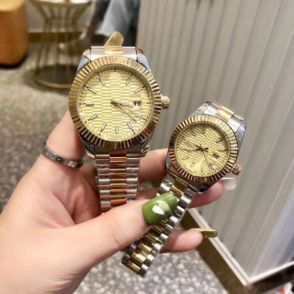 

fashionable lovers' watches 316 stainless steel with various styles, Slivery;brown