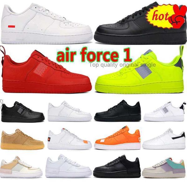 

2023 boots af1 shadow men women running shoes valentines day pastel triple white utility