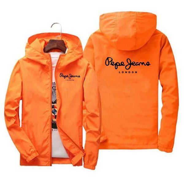 

men's jackets 2022 spring and autumn men's casual sports street waterproof jacket parka coat pilot hooded windbreaker thin zipper, Black;brown