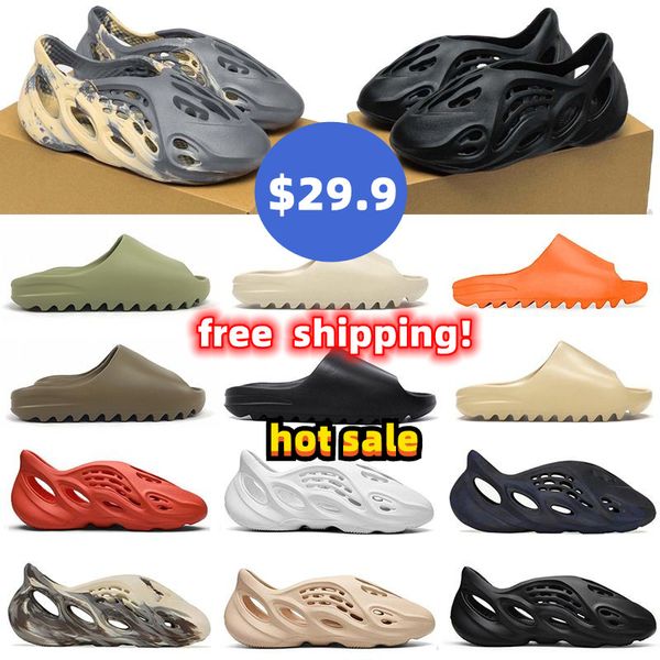 

designer slippers men woman slider vermillion mineral blue onyx pure sandals slide slipper ochre bone resin clog desert ararat runr slides s, Black