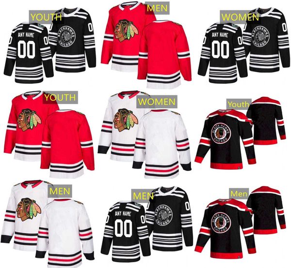 

chicago hockey jerseys blackhawks 24 sam lafferty 58 mackenzie entwistle 25 jarred tinordi 18 jason dickinson 5 connor murphy 72 alex vlasic, Black;red