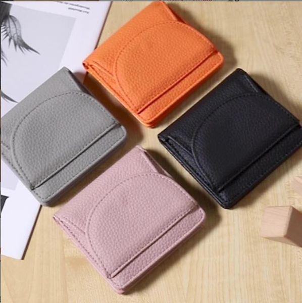 

women lady leather coin purse key wallet mini wallets dust bag, Red;black