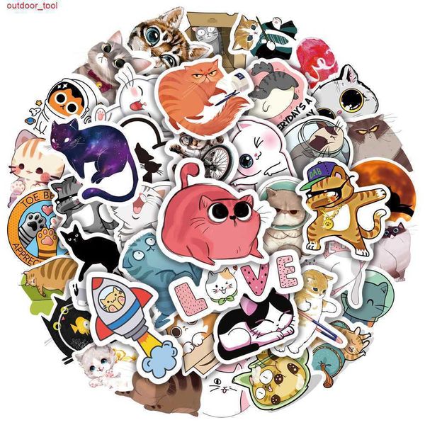 

new outdoor games waterproof 10/30/50pcs cute animal kawaii cat stickers diy car bike travel luggage lapclassic toy graffiti sticker decal k
