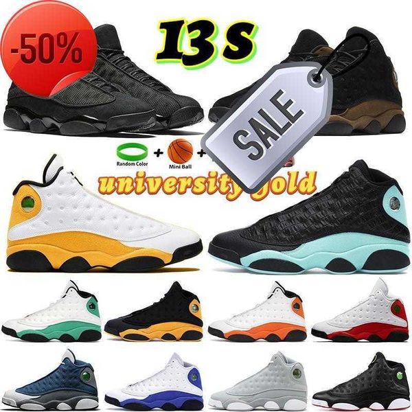 

boots 13 basketball shoes 13s men sneakers flint starfish obsidian houndstooth cap and gown olive university gold sports outdoor trainers, Black