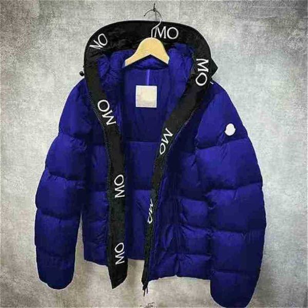 

hoodiedesigner mkle mk meng luxury classic winter men jackets women down fashion hip hop cap pattern print coats outdoor warm parkas coat br, Black