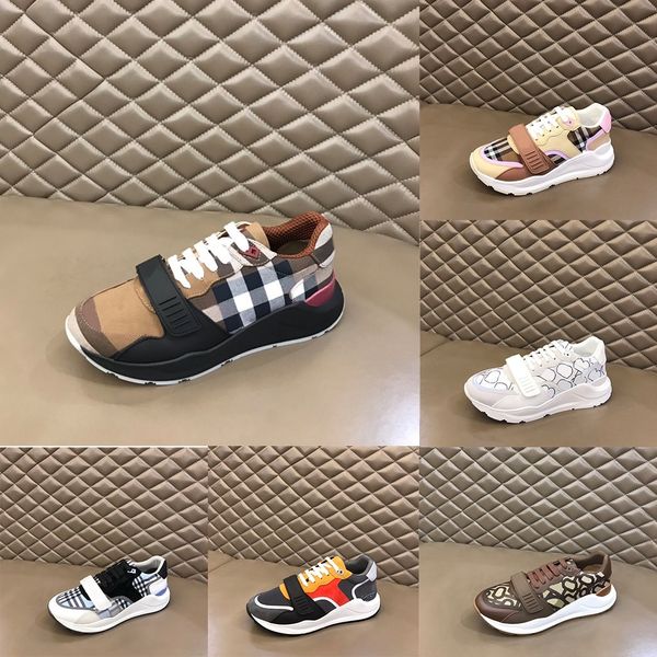 

designer shoes classic men casual shoes brand mesh sneakerss plaid cotton striped sneakers rubber outsole outdoor sneakers vintage platform, Black