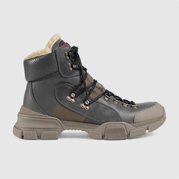 

-2019 large size new style autumn and winter martin women men boots snow boot leather luxur short boots 35-47250t, Black