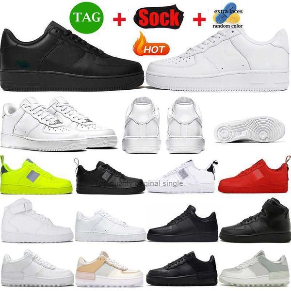 

men og shoe 1 af1 airforce1 sneakers women casual shoes 1s fashion triple white utility black mens womens sports outdoor trainers 36-45