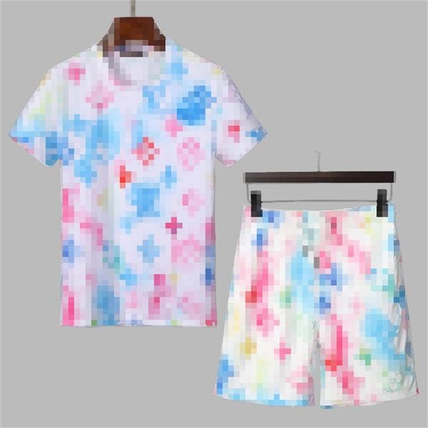 

ttt6 summer sport men tracksuits t shirts pants running shorts sets clothes sports joggers training gym fitness suits -3xl319s, Gray