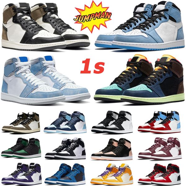 

original basketball shoes 1 1s mens and women designer sneakers trainers low university blue turbo green eur 36-47