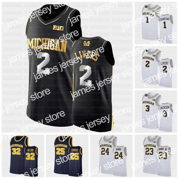 

college basketball wears michigan wolverines ncaa jersey 0 adrien nunez 1 hunter dickinson crawford livers jackson wade webber williams ii s, Black
