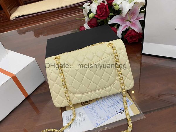

womens classic double flap caviar leather bags quilted shoulder bag silver gold hardware matelasse chain crossbody bags luxury designer hand