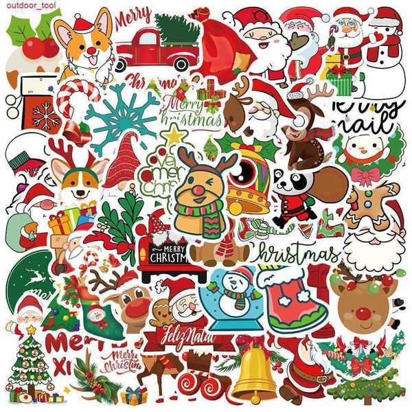 

new outdoor games waterproof 10/30/50pcs christmas cartoon graffiti stickers travel motorcycle phone fridge skateboard waterproof decal stic